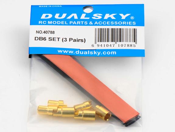 Dual Sky DSA-40788 DB6 Set Motor Bullet Plug Male/Female