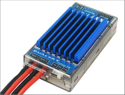 Dual Sky DSA-46746 VR Pro Duo 10A Linear Voltage Regulator with Dual 2S LiPo Battery Input