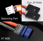 Dual Sky DSB-31531 4000mAh 2S 7.4V 20C LiPo Receiver Battery with Servo and XT60 Connector