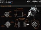 Dual Sky DSM-51851 XM2834EA-11 V3 1370KV Brushless Outrunner Motor