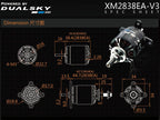 Dual Sky DSM-51853 XM2838EA-10 V3 1250KV 396W Brushless Outrunner Motor