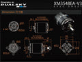 Dual Sky DSM-51859 XM3548EA-10 V3 740KV 800W Brushless Outrunner Motor