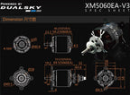 Dual Sky DSM-51866 XM5060EA-10 V3 490KV 2280W Brushless Outrunner Motor