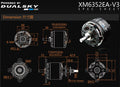 Dual Sky DSM-51869 XM6352EA-20 V3 280KV Brushless Outrunner Motor