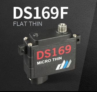 Dual Sky DSS-22132 DS169F Micro Flat Thin Metal Gear Servo 2.8kg 0.06sec HV 7.4v