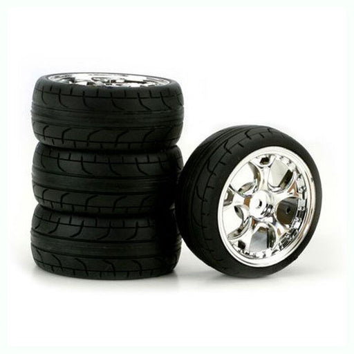 Duratrax DTXC2809 5-Blade Chrome 2mm Offset ST Radial (4) by Duratrax - Hobby City NZ