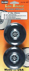 Dubro 300T 3" (76.2mm) Treaded Wheels - 1 Pair (7650667823341)