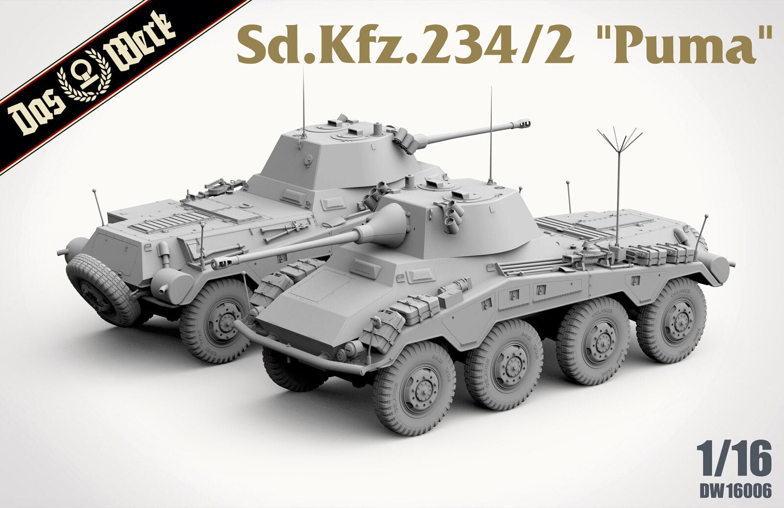 Daswerk 16006 1/16 Sd.Kfz. 234/2 Puma (9120460505325)