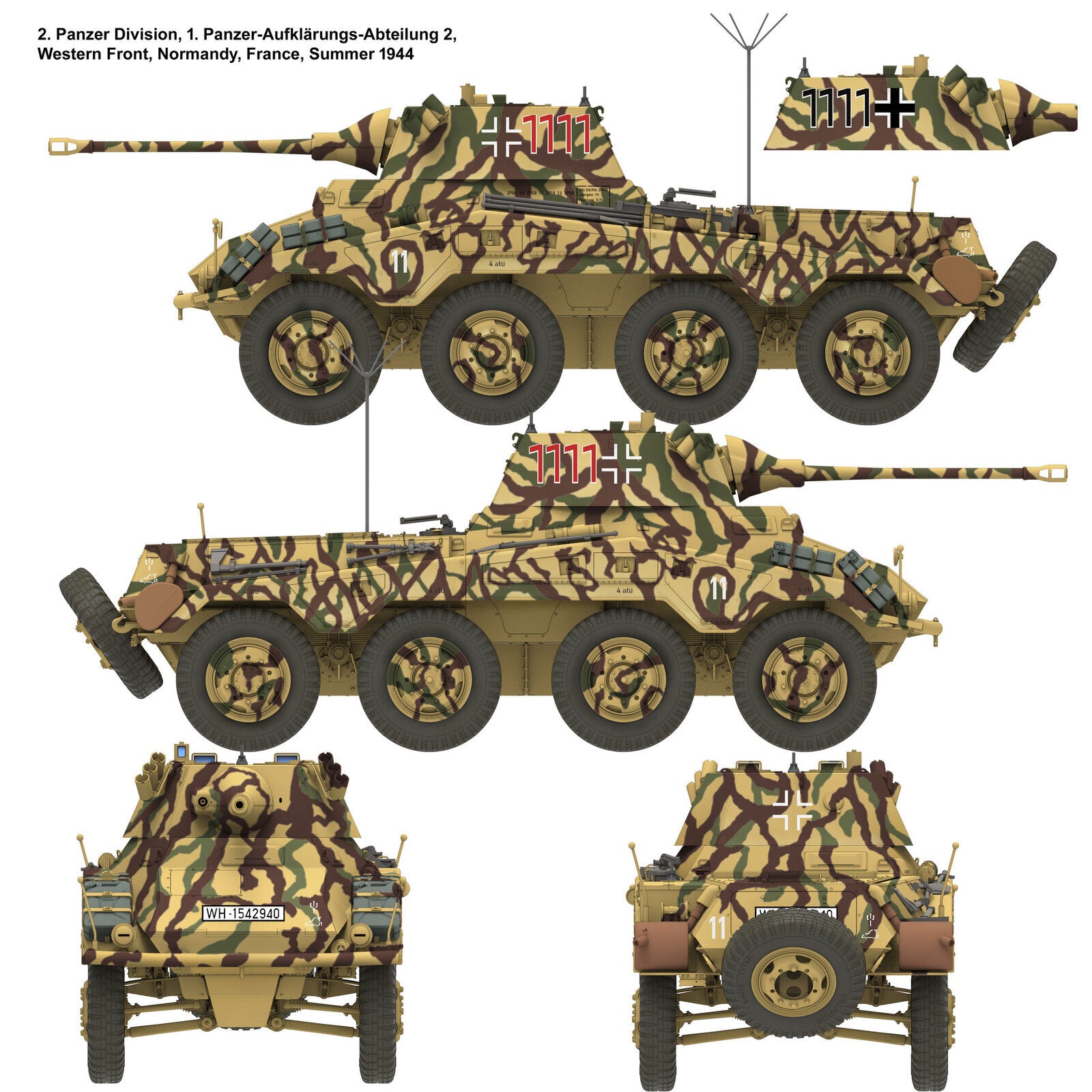 Daswerk 16006 1/16 Sd.Kfz. 234/2 Puma (9120460505325)