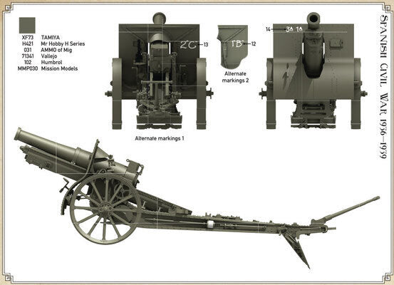 Das Werk DW35022 1/35 French 155mm C17S howitzer Plastic Model Kit (9120449659117)