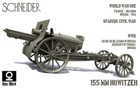 Das Werk DW35022 1/35 French 155mm C17S howitzer Plastic Model Kit (9120449659117)
