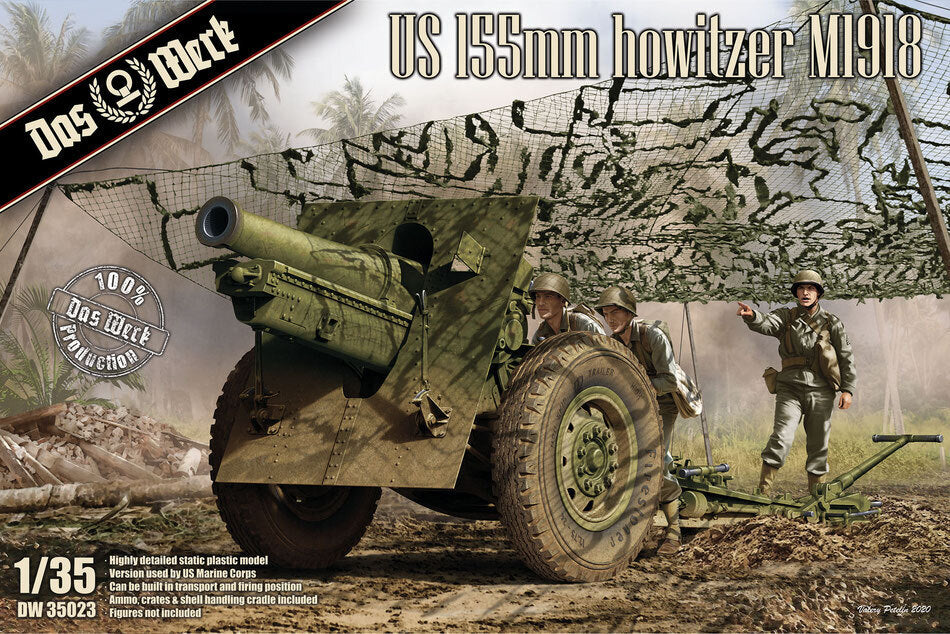 Daswerk 35023 1/35 155mm howitzer M1918 [DW35023] (9120460996845)