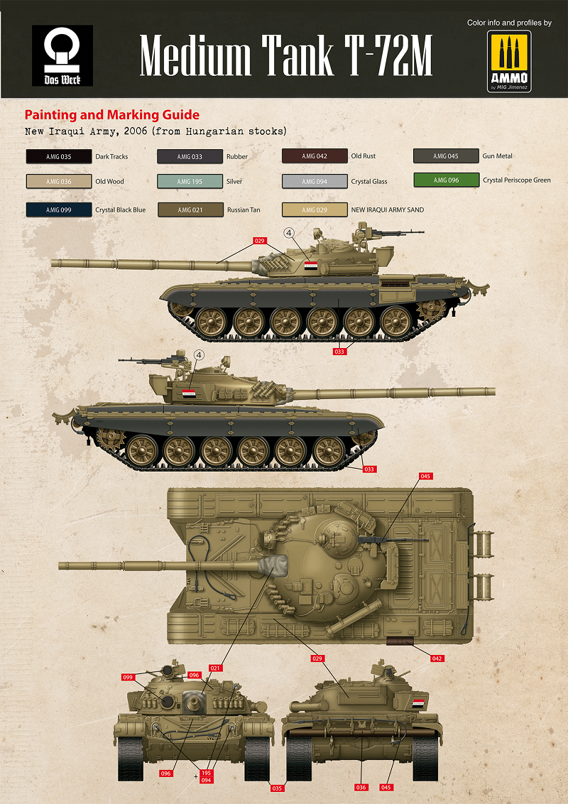 Daswerk 35032 1/35 Medium Tank T72M (9120461127917)