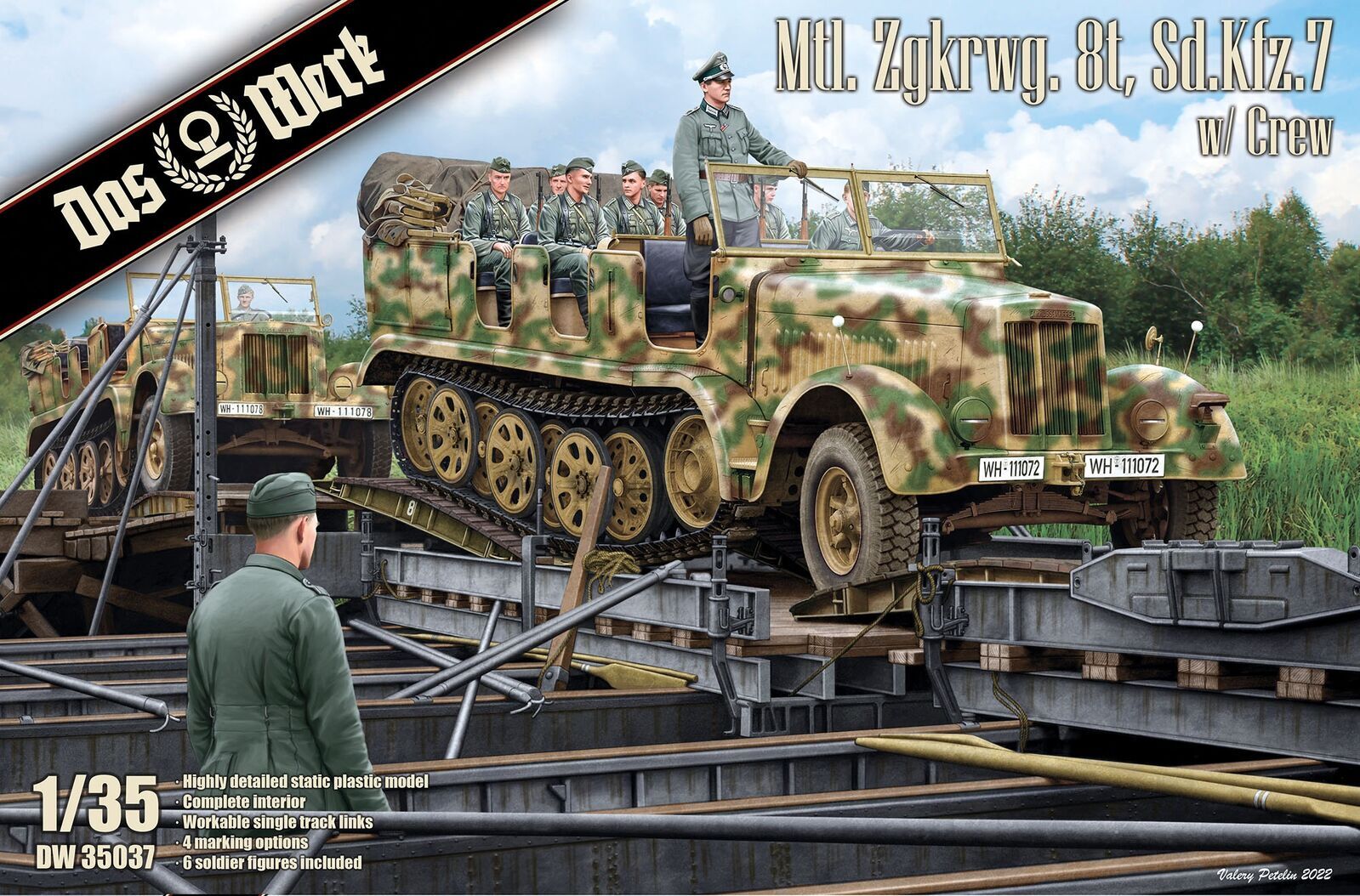 Daswerk 35037 1/35 Mtl. Zgkrwg. 8t Sd.Kfz. 7 w/ Crew (9120461455597)