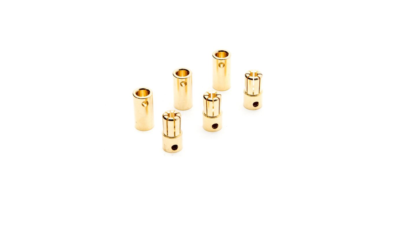 Dynamite DYNC0091 Gold Bullet Connector Set 6.5mm (3) (8499675037933)