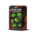 MDG Dragon Storm Inclusion Resin Dice Set: Green Drago