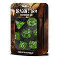 MDG Dragon Storm Silicone Dice Set: Green Dragon Scale