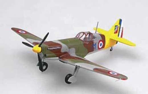 Easy Model 36335 1/72 D.520, No.343 Captain of GC II/3.June 1941  Assembled Model - Hobby City NZ (8966292472045)