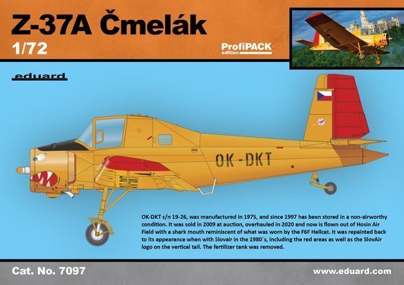 Eduard 7097 1/72 Z-37A Cmelak - Hobby City NZ (8966293324013)