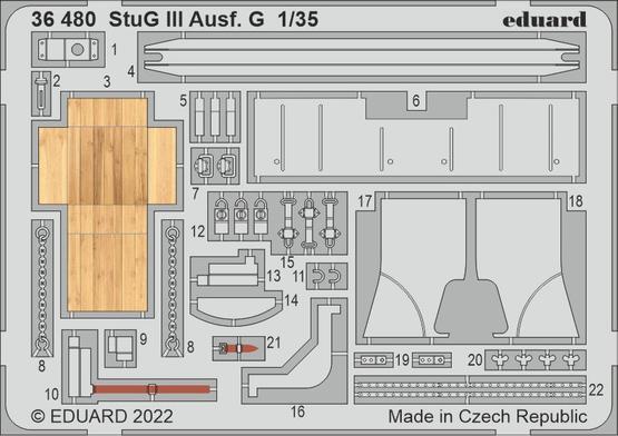 Eduard 36480 1/35 Stug III Ausf. G (Miniart) Photo Etch Set (8966296010989)