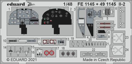 Eduard 491145 1/48 IL-2 Photo etched parts (8966298763501)