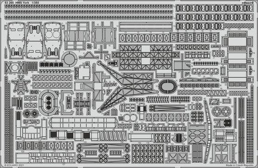 Eduard 53265 1/350 HMS York Photo etched parts - Hobby City NZ (8966299779309)