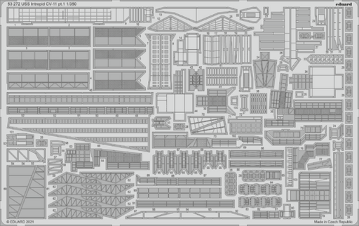 Eduard 53272 1/350 USS Intrepid CV-11 pt.1 Photo etched parts - Hobby City NZ (8966299812077)
