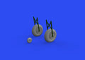 Eduard 648617 1/48 IL-2 wheels Brassin (8966301286637)