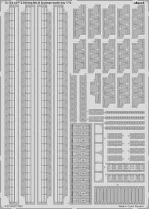 Eduard 72723 1/72 Stirling Mk. III fuselage bomb bay Photo etched parts (8966304891117)