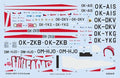Eduard D72031 1/72 Z-37A Cmelak Decals (8966308561133)