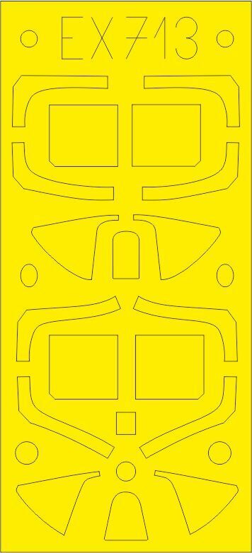 Eduard EX713 1/48 Spitfire Mk.I Mask (8966308823277)