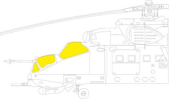Eduard EX798 1/48 Mi-24P Mask (8966309052653)