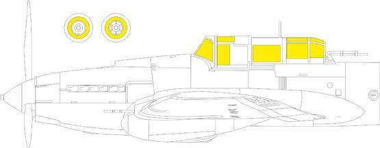 Eduard EX857 1/48 IL-2 mod. 1943 TFace Masks - Hobby City NZ (8966309347565)