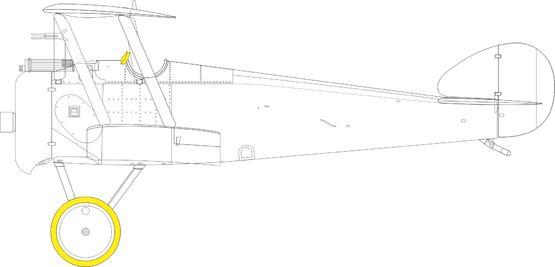 Eduard EX879 1/48 Sopwith Camel Masks (8966309773549)