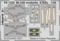 Eduard FE1220 1/48 Mi-24D seatbelts STEEL Photo etched parts (8966310920429)