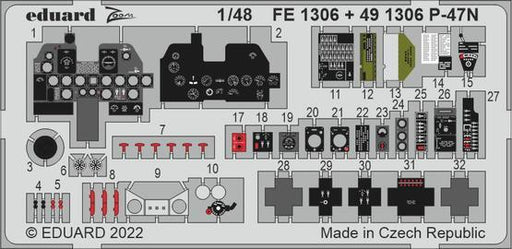 Eduard FE1306 1/48 P-47N Zoom set - Hobby City NZ (8966311444717)