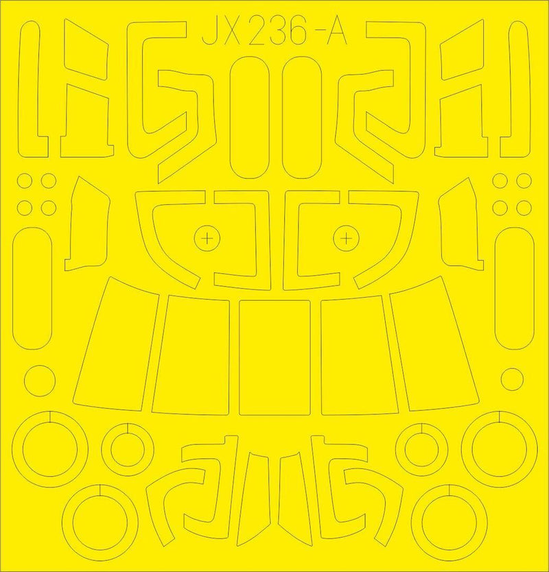 Eduard JX236 1/35 MH-60L TFace Mask Set (Kitty Hawk) - Hobby City NZ (8966311477485)