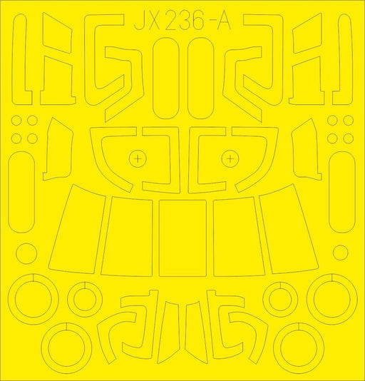 Eduard JX236 1/35 MH-60L TFace Mask Set (Kitty Hawk) - Hobby City NZ (8966311477485)