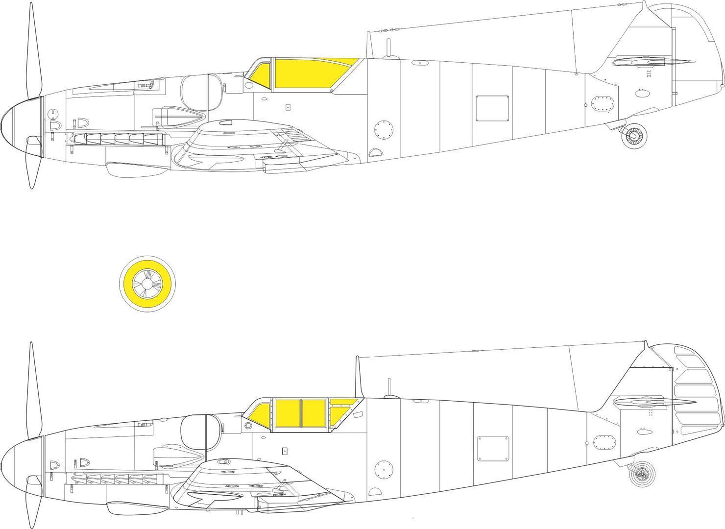 Eduard JX292 1/35 Bf 109G-6 Tface (8966311903469)
