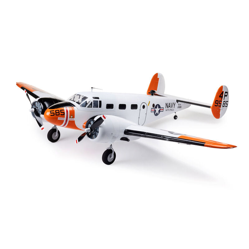 E-Flite 1.5m Beechcraft D18/RC-45J Bind and Drive Basic with AS3X+ and SAFE Select RC Plane