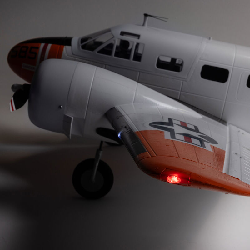 E-Flite 1.5m Beechcraft D18/RC-45J Bind and Drive Basic with AS3X+ and SAFE Select RC Plane (12)