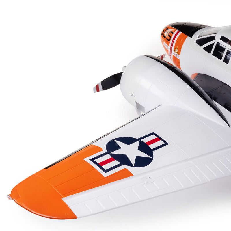 E-Flite 1.5m Beechcraft D18/RC-45J Bind and Drive Basic with AS3X+ and SAFE Select RC Plane (10)