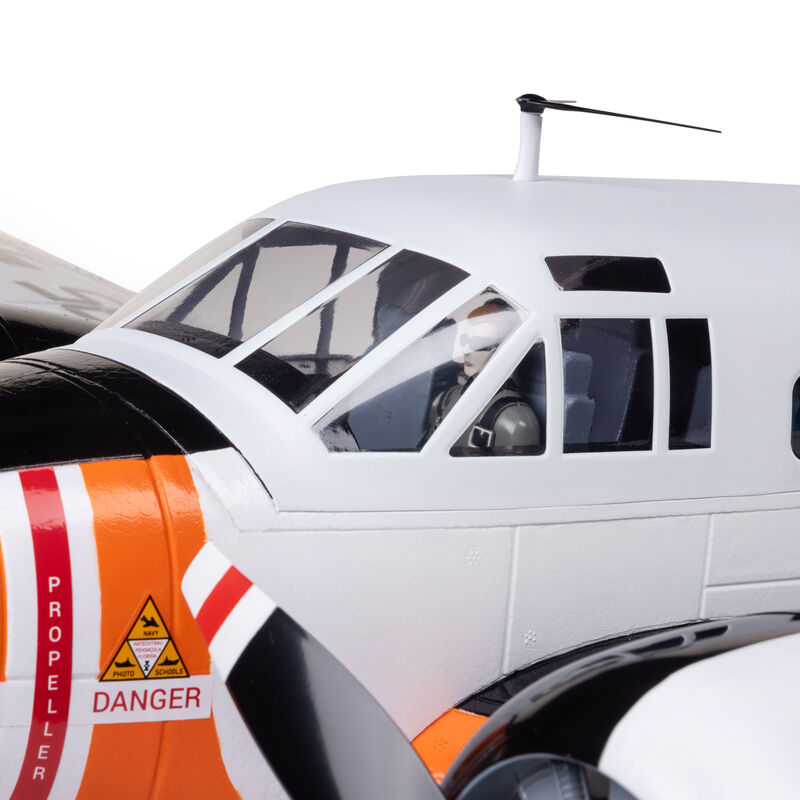 E-Flite 1.5m Beechcraft D18/RC-45J Bind and Drive Basic with AS3X+ and SAFE Select RC Plane (8)