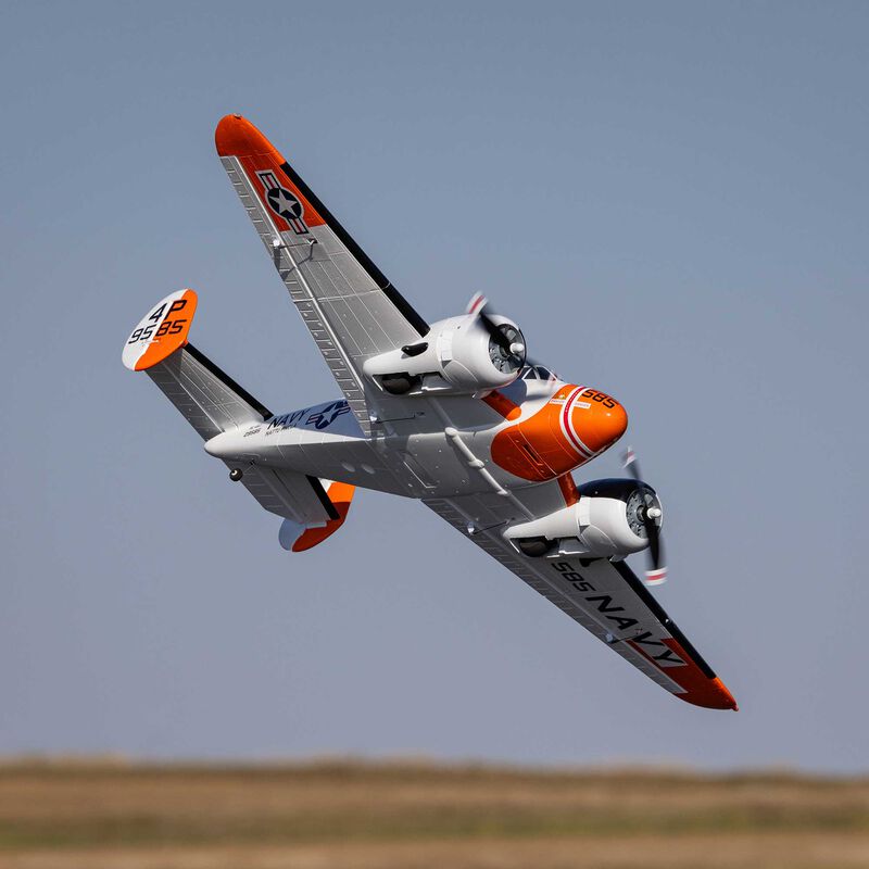 E-Flite 1.5m Beechcraft D18/RC-45J Bind and Drive Basic with AS3X+ and SAFE Select RC Plane (28)