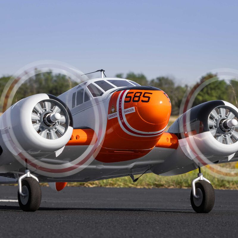 E-Flite 1.5m Beechcraft D18/RC-45J Bind and Drive Basic with AS3X+ and SAFE Select RC Plane (24)