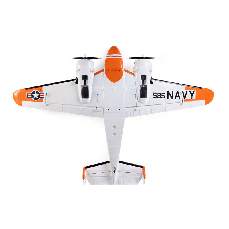 E-Flite 1.5m Beechcraft D18/RC-45J Bind and Drive Basic with AS3X+ and SAFE Select RC Plane (19)