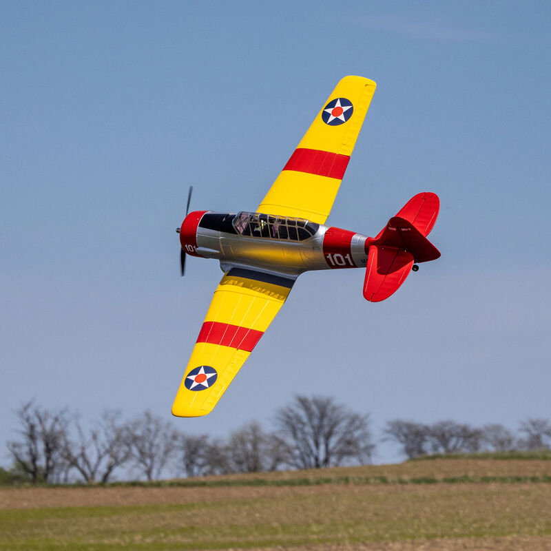 E-Flite SNJ-5/AT-6 Texan 1.5m BNF Basic with AS3X+ and SAFE Select RC Warbird (22)