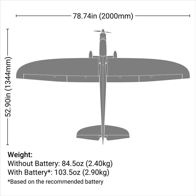E-Flite Conscendo 2.0m Bind and Drive Basic with AS3X+ and SAFE Select RC Glider (2)