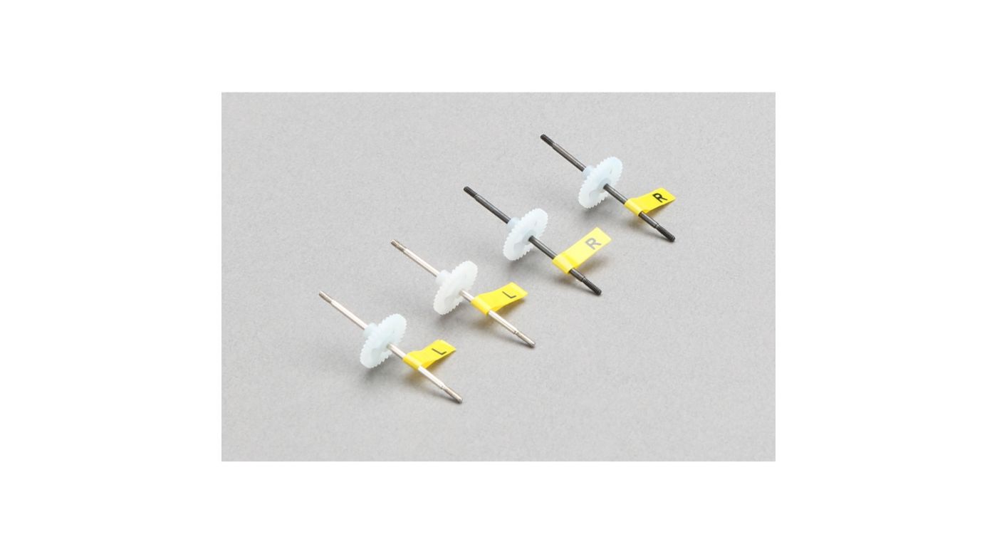 E-flite EFLU5328 Prop Shaft w/Gear (2 Left & 2 Right):UMX B-17G (8347082653933)