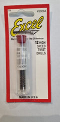 Excel Tools 50064 Drill Bits 0.914mm PK12 (10909010567)